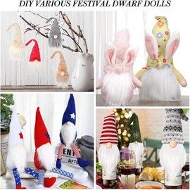 Furry Faux Precut Strips, 1 Piece 2 x 60 Inch Faux Fur for Crafts Grey Long Hair Plush Faux Fur Sold by the Metre, Plush Fur for Crafts for Christmas Crafts Gnome Beard Santa Hair Dwarf DIY (Grey)