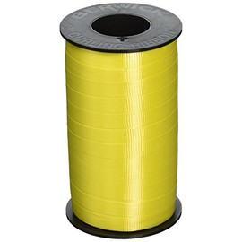 Berwick 3/8-Inch Wide by 250 Yard Spool Super Curl Crimped Splendorette Curling Ribbon, Daffodil