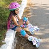 NEMONE Mermaid 4 Size Adjustable Light up Roller Skates for