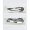 Shiny Diamante Rhinestone Rectangular Shape Snap Hair Clips, Wedding Bridal