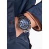 GUESS Gray and Blue Multifunction Watch