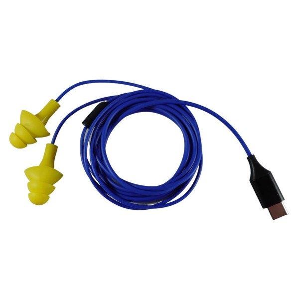 Plugfones Basic Earplug-Earbud Hybrid USB Type C- Noise Reducing Earphones
