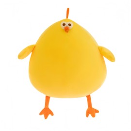 Adorable Fat Chicken Plush Toy - 45cm/17.7" Ultra-Soft Stuffed Animal, Cute Yellow Chicken Plush for Kids, Perfect Birthday/Christmas/Children's Day Gift for Boys & Girls (45cm)