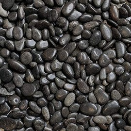 Midwest Hearth Polished Black Pebbles 3/8" Gravel Size (5-lb Bag)