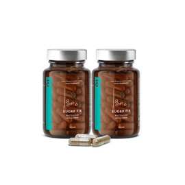 CLAV 2x N9 SUGAR FIX - Zimt Kapseln Hochdosiert - 400mg Zimt Extrakt - Blutzucker Balance mit Chrom - Zink - Bittermelone - Jambulbaum Extrakt - Stoffwechsel Formel - 120 St. Vegan