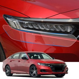LUNQIN Car Headlight Protection Film for Honda Accord 2018 2019 2020 2021 2022 10th gen Auto Accessories Lucency Vinyl Exterior Decoration Self Adhesive Sheet Sticker Cover Tint Tail Light