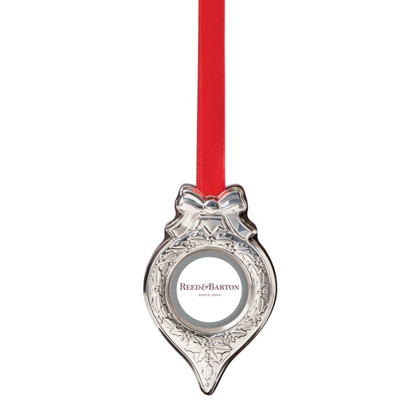 Reed and Barton 2022 Spire Frame Ornament, 0.50, Metallic