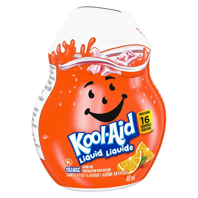 Kool-Aid Orange Liquid Drink Mix, 48mL/1.6 fl.oz., {Imported from Canada}