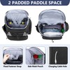 GOBUROS Pickleball Paddle Bag Backpack for 4 Rackets with Fence