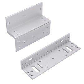 Electromagnetic Lock with Z and L Bracket 1200LBS 500KG Holding Force Electric Magnetic Door Lock 12V Fail Safe NC Mode for Access Control System