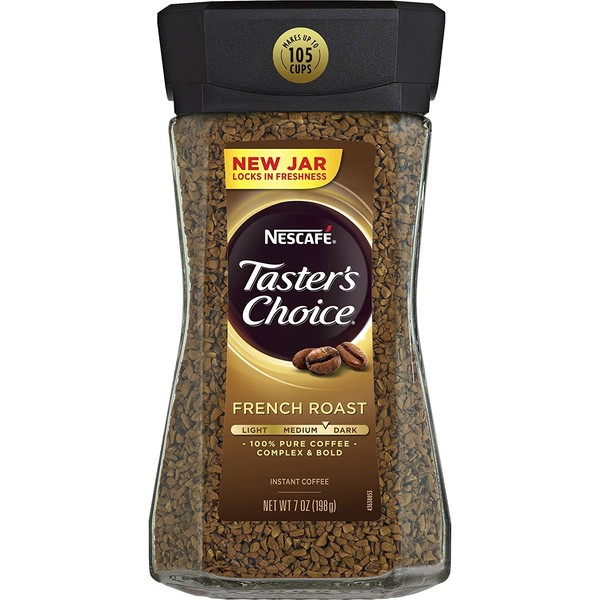 Nescafe Taster's Choice Instant Coffee, French Roast, Brown, 42 Ounce