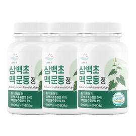 Pure Zoom Sambaekcho Macmundong Tablets 600mg 60 tablets 3 units / 순수한줌 삼백초 맥문동 정 600mg 60정 3개
