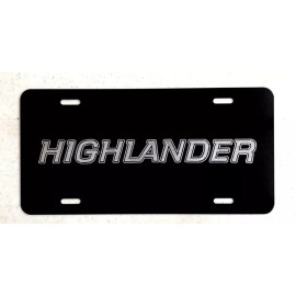 BLVD TOYOTA HIGHLANDER Car Tag Diamond Etched on Aluminum License Plate