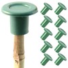 White Hinge 10x Thick Rubber Round Garden Cane Safety Toppers