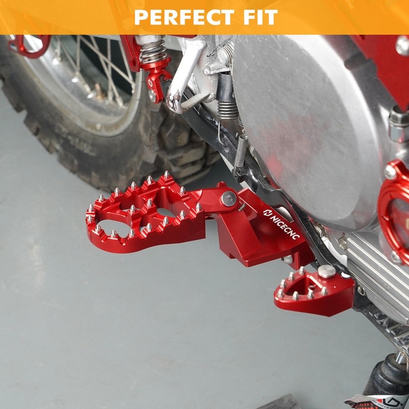 NICECNC Wide Foot Pegs Footrest For Honda XR650L 1993-2024 XR650R