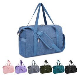 for Ryanair Airlines Underseat Cabin Bag 40 x 20 x 25, Foldable Travel Bag, Travel Bag, Carry-on with Wet Compartment for Overnight Stays, for Men and Women, 20L, navy