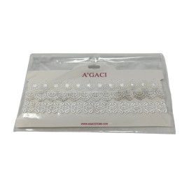 A'Gaci White Lace Flower & Tassel Choker Necklaces Set Of 3