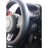 Simoni Racing Easy Steering Wheel Cover Black Eco Leather 37-39