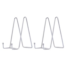 Decorative Plate Stand Holder Picture Frame Stand Easel Display Stand Silver