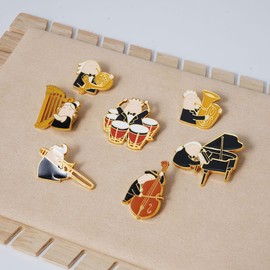 PAIDEMCF Pin de solapa de música para mochila, ropa, sombrero y decoración, Metal, Sin gemas.