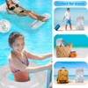 Inflatable Pool Hammock with Glitter, Floating Water Mat, Transparent Air