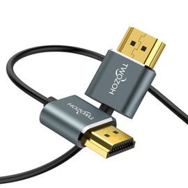 Twozoh HDMI Cable, Soft 5M HDMI Cable, Fine Line, Hyper Slim, HDMI 2.0 Cable, Lightweight, 4K HDMI, Short, Ultra Fine 3D/4K@60Hz, 2160P, 1080P