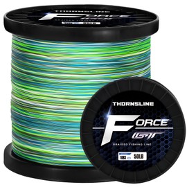 ThonrsLine Force Braided Fishing Line - Incredible Abrasion Resistant Braided Lines for Saltwater or Freshwater - Camo Design Braid for Extra Visibility