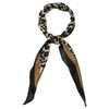 sourcing map Women's Animal Print Leopard Rhombus Scarf Neckerchief, Earthy