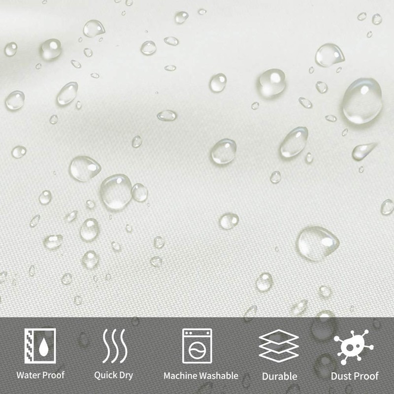 Furlinic Shower Curtain, Bathroom Curtain For The Bathtub, Textile Bath