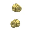 SCHLAGE F51A BWE 608 PLY Bowery Knob with Plymouth Trim
