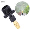 20Pcs G1/2 Copper Atomizing Nozzle Adjustable Micro Nozzle Single Outlet