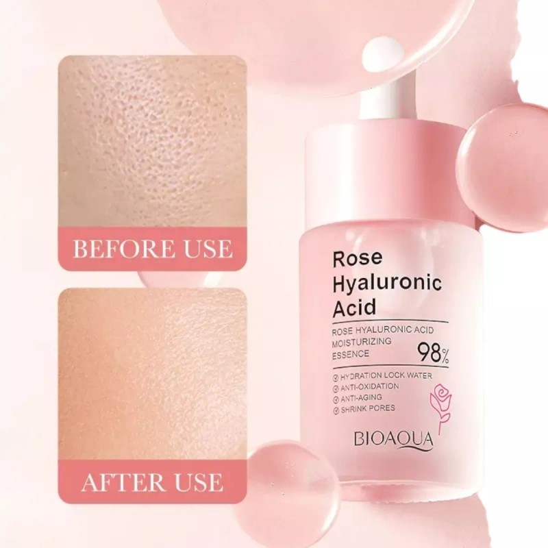 Bioaqua Serum Bioaqua Ácido Hialuronico Y Esencia Rosas Reduce Poros