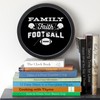 CafePress Family Faith Football Unique Decorative 10" Wall Clock