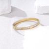MILAKOO 14K Gold Plated Stainless Steel Bracelets Distance Love Rhinestone