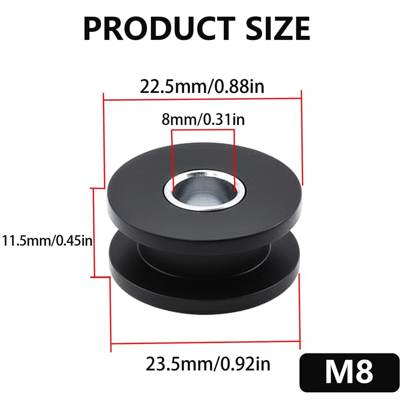 10PCS M8 Rubber Grommets Buffer Washers, Soft Rubber with Steel