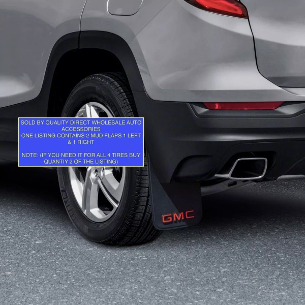 PLASTICOLOR 2 GMC Pair Fit 9"x15" Mud Guards Flaps Mudflaps