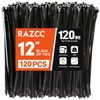 Zip Ties, RAZCC 120 Pack 12 inch Black Cable Ties,