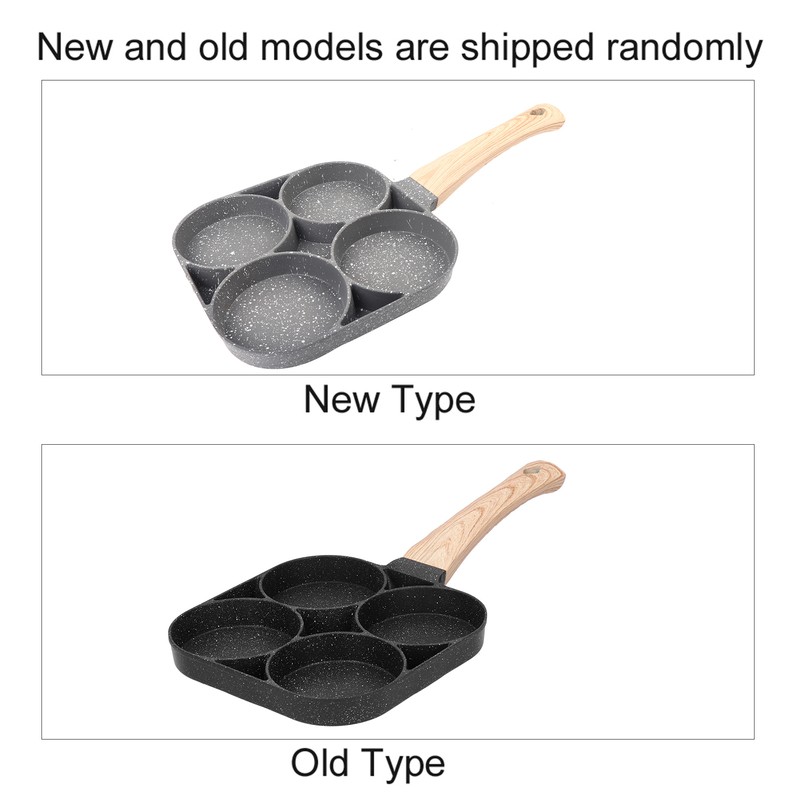 4Hole Frying Pot NonStick Egg Pancake Cooking Pan Cookware For