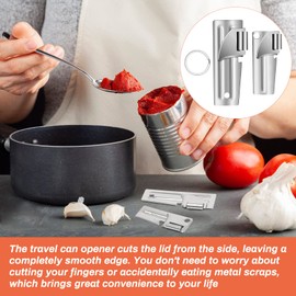 12 Pieces Military Style Can Openers with Key Rings, Anglecai P-38 and P-51 Camping Can Openers Stainless Steel Army Survival Can Opener Portable for Traveling