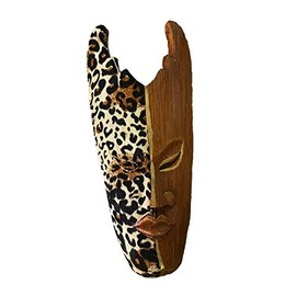 Woru Batik Painted Wooden Mask from Bali 20 cm