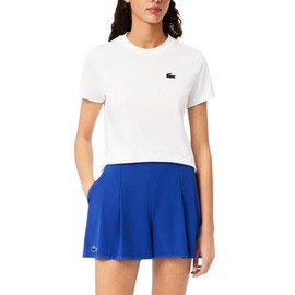 Lacoste Women's Sport Organic Cotton Jersey T-Shirt, White, 12