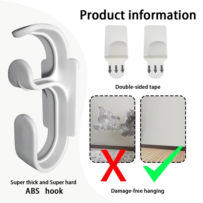 CPAP Hose Hanger（Damage-Free Hanging）CPAP Mask Hook,CPAP Tubing Holder with Anti-Skid
