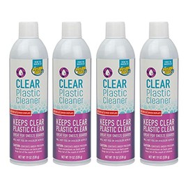 Invisible Glass 91014-4PK 19-Ounce Screen and Plastic Cleaner Protectant and Polish Anti-Fog Anti-Static for Plastic Surfaces Including Touchscreens Plastic Shields and Guards, Electronics, Pack of 4