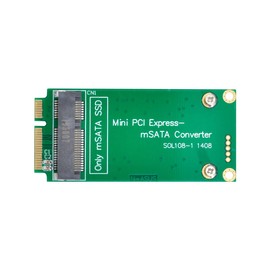 Cablecc 3x5cm mSATA Adapter to 3x7cm Mini PCI-e SATA SSD for Asus Eee PC 1000 S101 900 901 900A T91