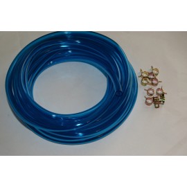 none Blue fuel line snowmobile 10 ft roll 5/16