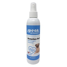 Speak Pet Products Natural Waterless Bath Spray, Hypoallergenic Unscented, 8oz