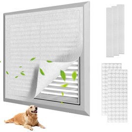 Demiwise MERV 8 Air Filter Material -23 Ft² Cut to Fit Air Filter Media for Home HVAC, Furnace, AC & Purifier -Filters Dust and Pet Dander as Small as 3.0 Microns-Easy DIY with Hook Tape