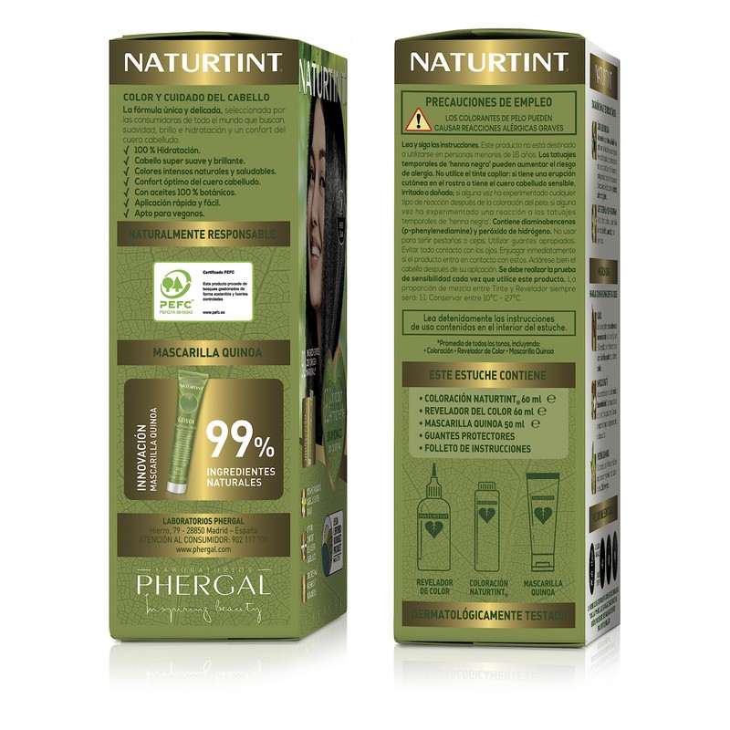 Naturtint permanent hair colour.