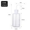 Belinlen 4Pcs 250ml(8.5oz) Plastic Safety Lab Wash Bottle, Plastic Squeeze