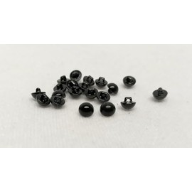 Sassy Bears 4mm Black Sew-in Eyes (10 Pairs) for Bears Dolls Puppets Crafts